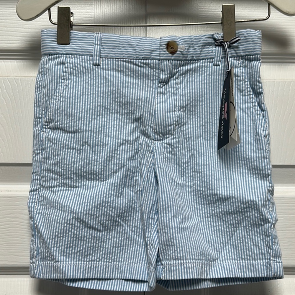 Vineyard vines Boys size 10 Blue Striped Shorts new with tag